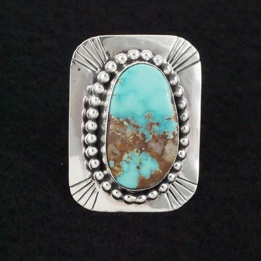 Randy Billy Turquoise & Sterling Silver Ring Size 7