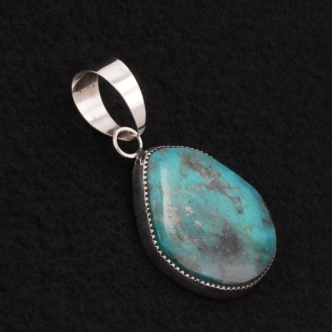 Leslie Nez Turquoise & Sterling Silver Pendant