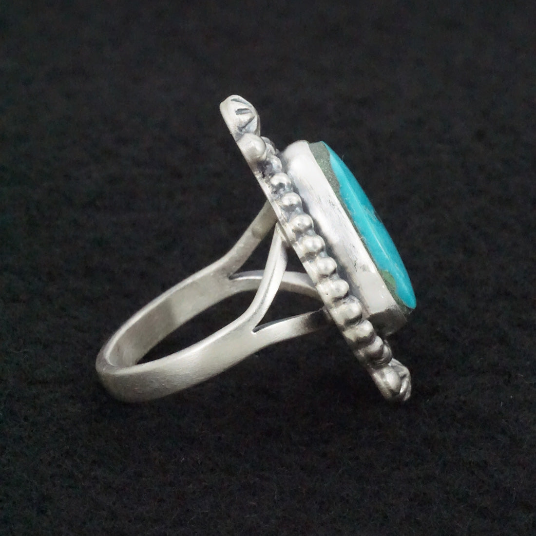 Randy Boyd Turquoise & Sterling Silver Ring Size 8.5