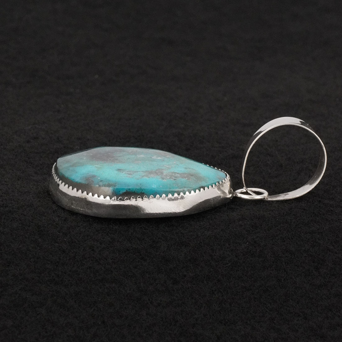 Leslie Nez Turquoise & Sterling Silver Pendant