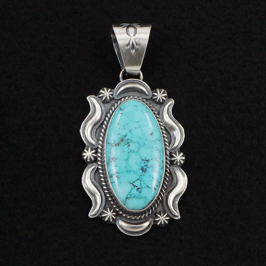 Raymond Delgarito Turquoise & Sterling Silver Pendant
