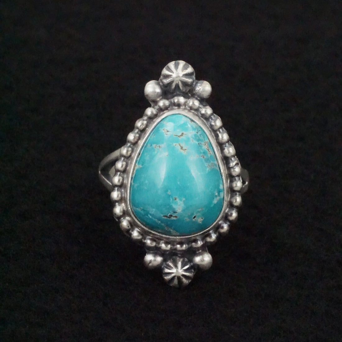 Randy Boyd Turquoise & Sterling Silver Ring Size 7.5