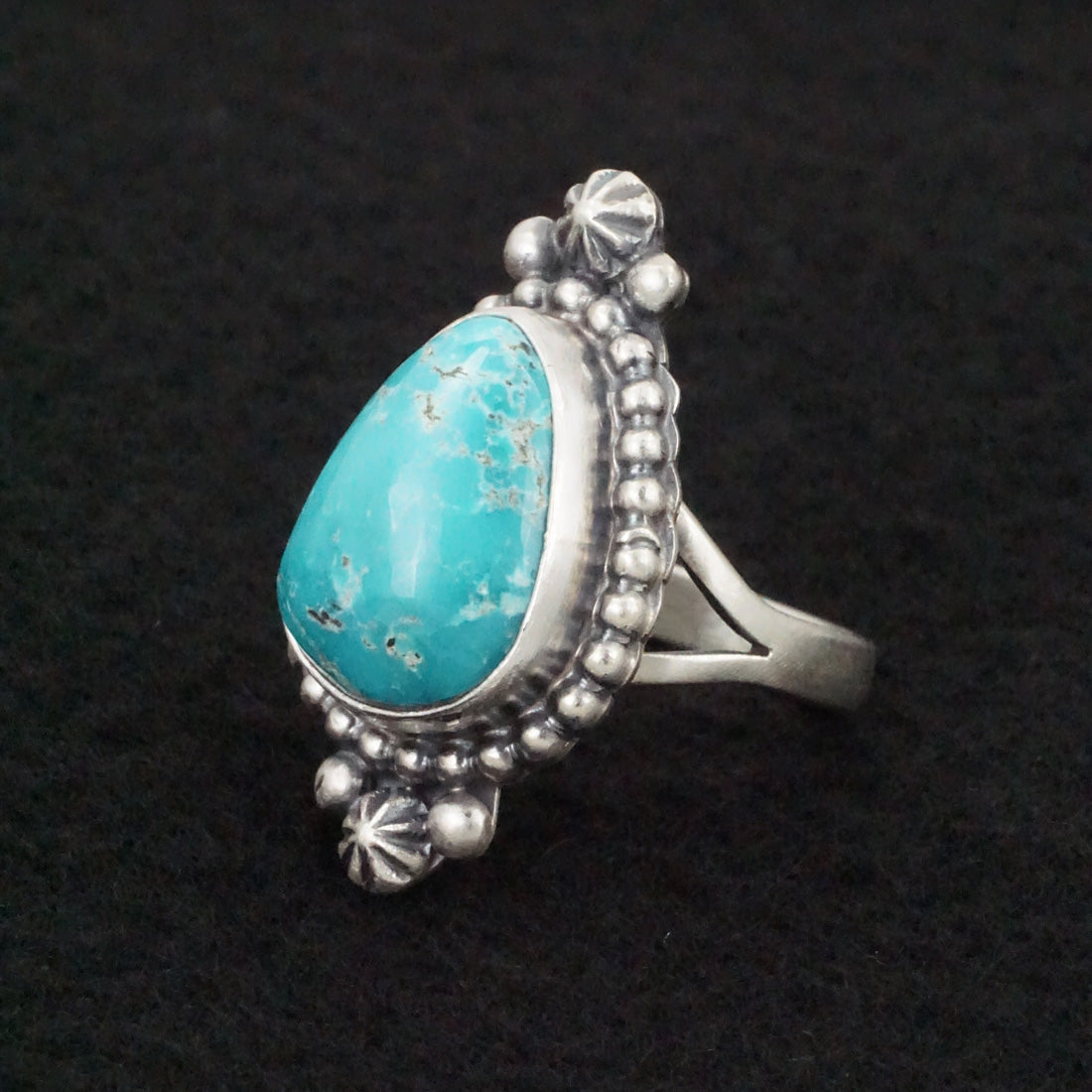 Randy Boyd Turquoise & Sterling Silver Ring Size 7.5