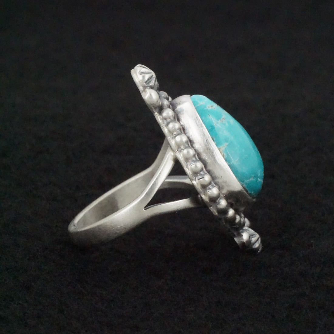 Randy Boyd Turquoise & Sterling Silver Ring Size 7.5