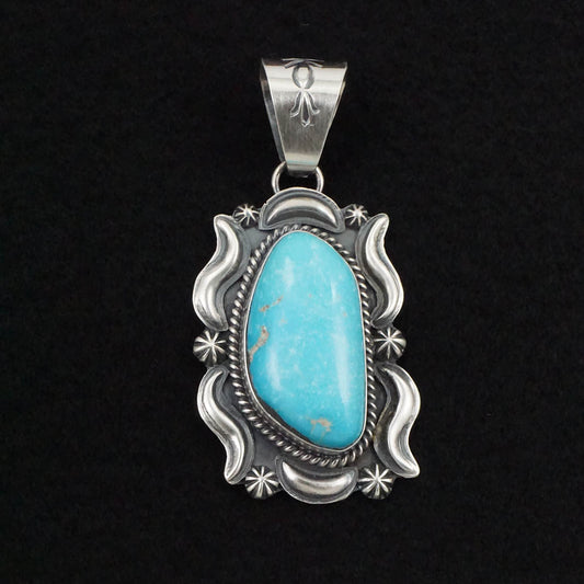 Raymond Delgarito Turquoise & Sterling Silver Pendant