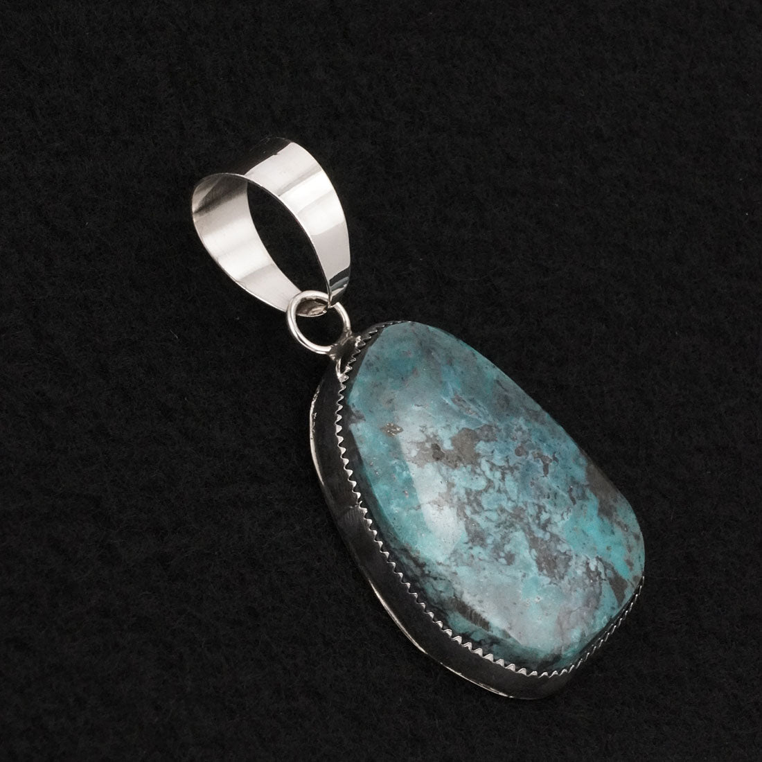 Leslie Nez Turquoise & Sterling Silver Pendant