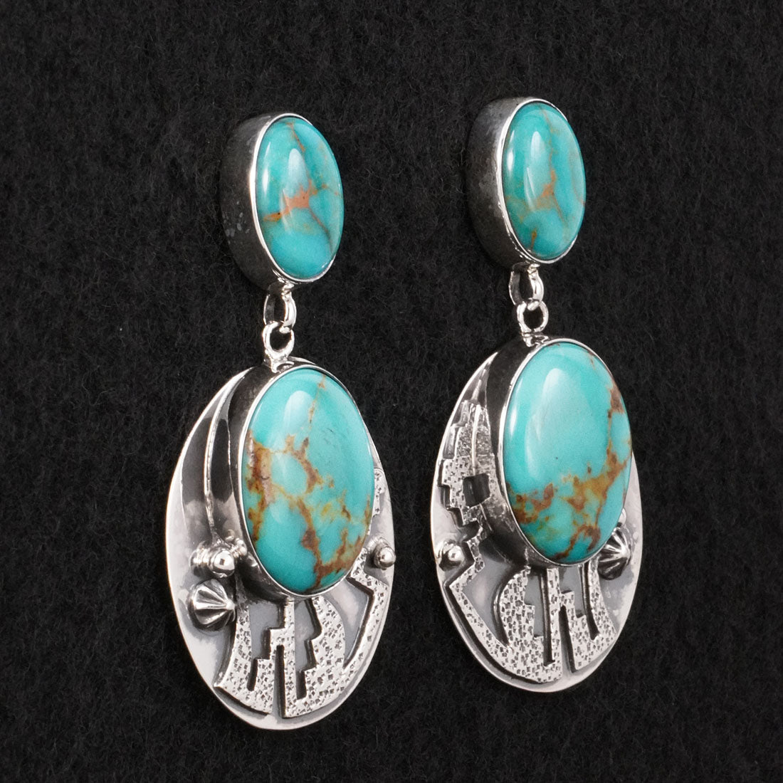 Marita Benally Turquoise & Sterling Silver Earrings