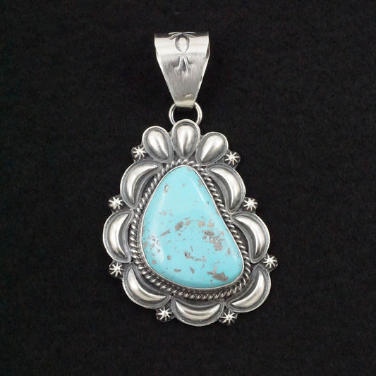 Raymond Delgarito Turquoise & Sterling Silver Pendant