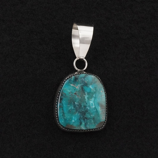 Leslie Nez Turquoise & Sterling Silver Pendant
