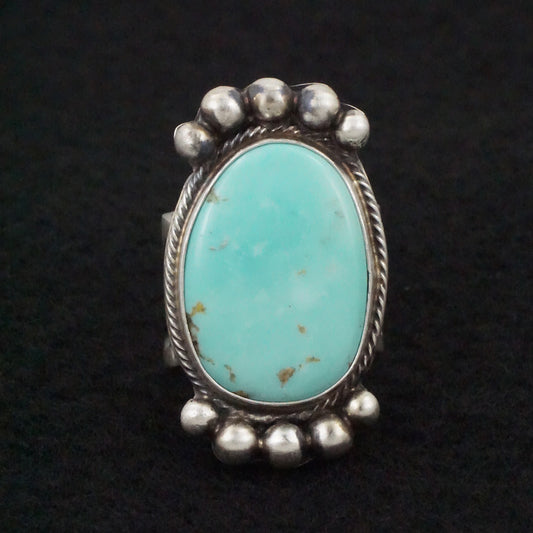 Kathleen Livingston Turquoise & Sterling Silver Ring Size 7