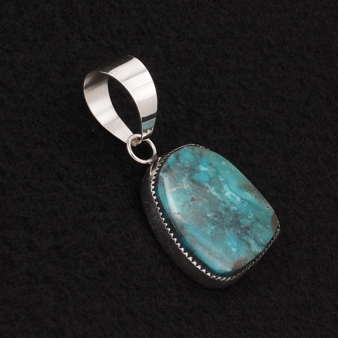 Leslie Nez Turquoise & Sterling Silver Pendant
