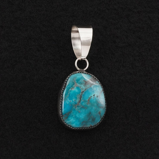Leslie Nez Turquoise & Sterling Silver Pendant