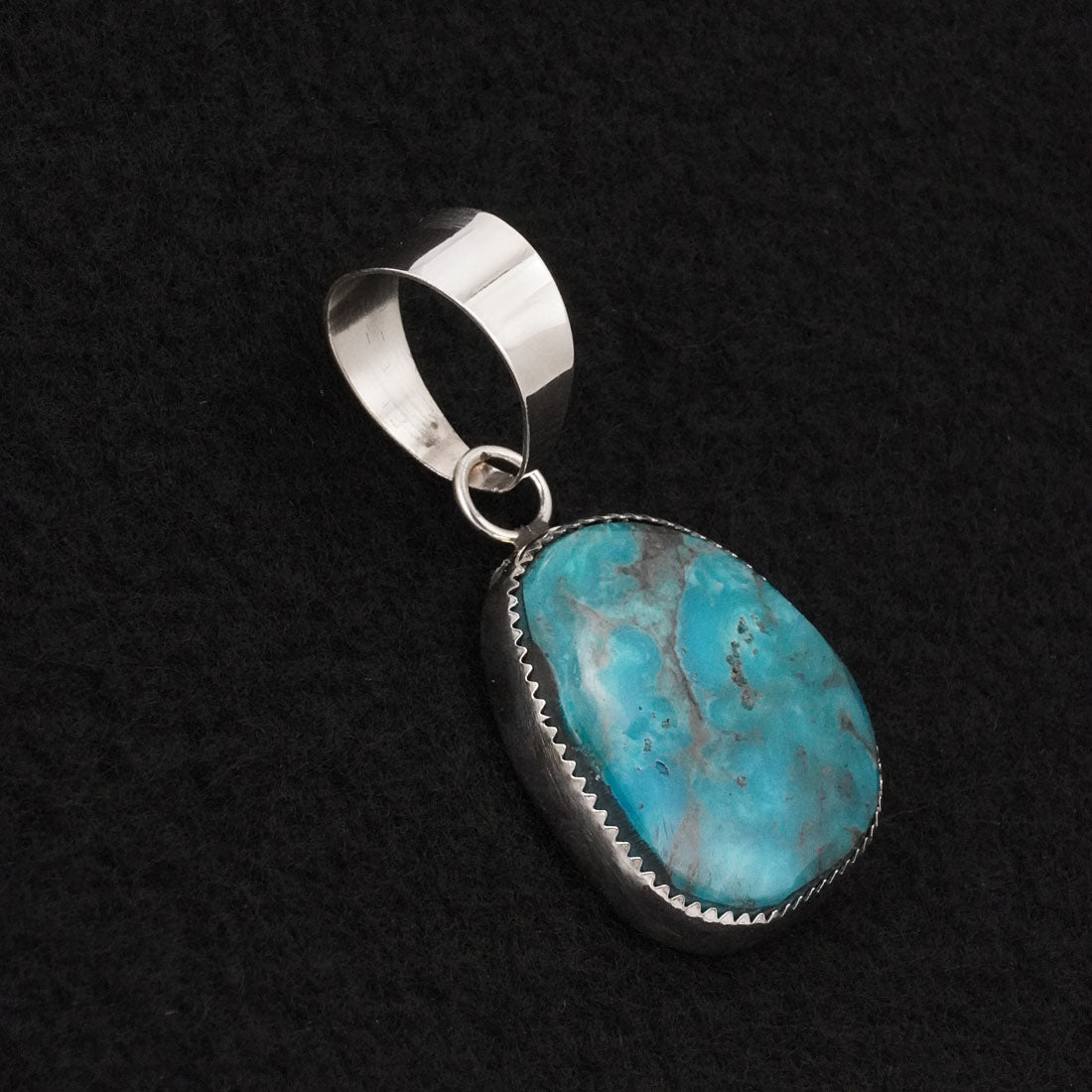 Leslie Nez Turquoise & Sterling Silver Pendant