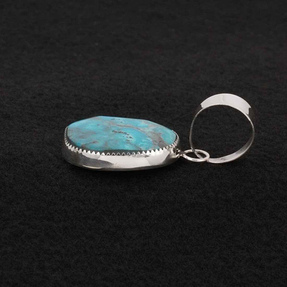 Leslie Nez Turquoise & Sterling Silver Pendant