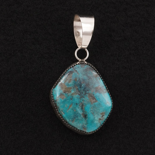 Leslie Nez Turquoise & Sterling Silver Pendant