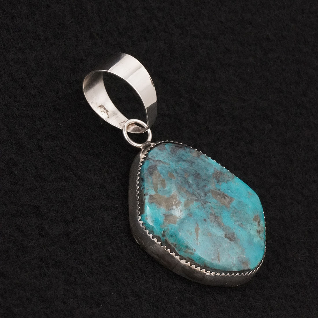 Leslie Nez Turquoise & Sterling Silver Pendant