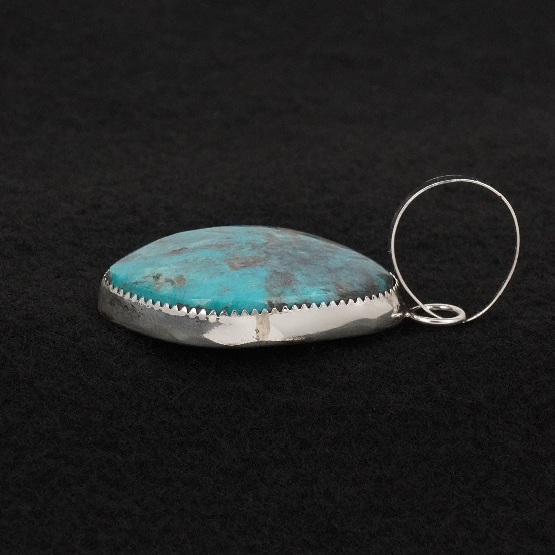 Leslie Nez Turquoise & Sterling Silver Pendant
