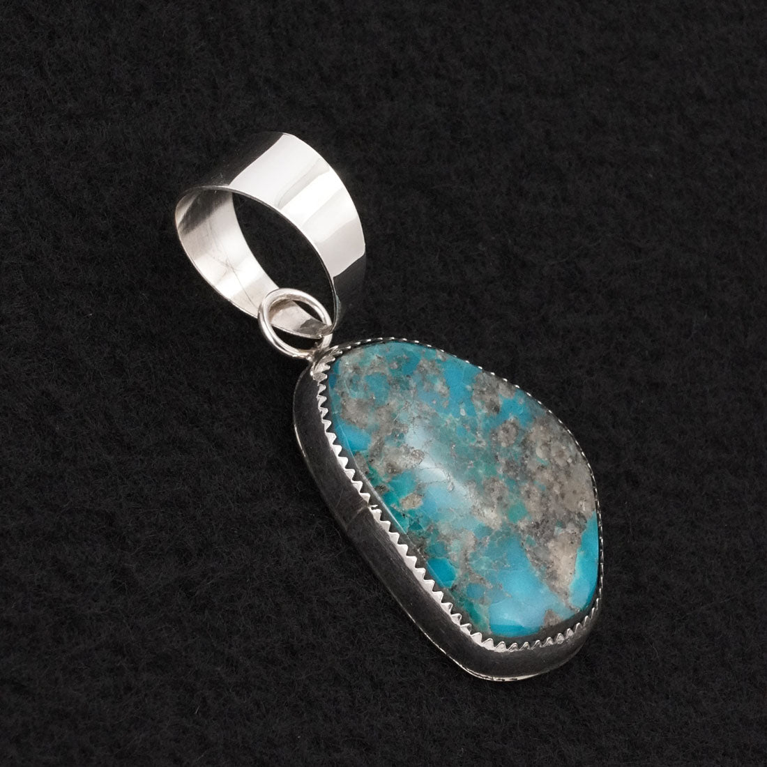 Leslie Nez Turquoise & Sterling Silver Pendant