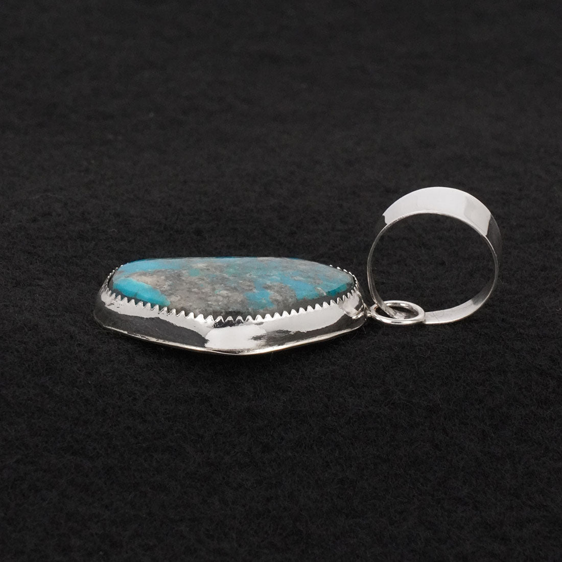 Leslie Nez Turquoise & Sterling Silver Pendant
