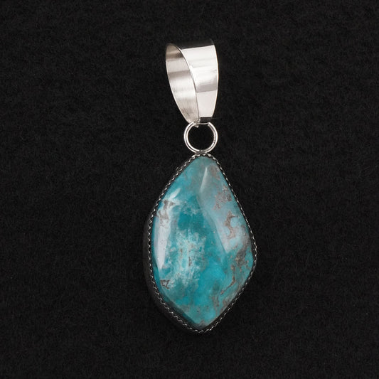 Leslie Nez Turquoise & Sterling Silver Pendant