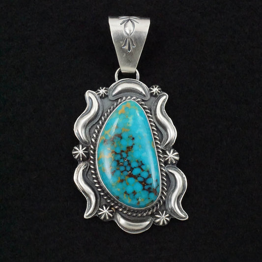 Raymond Delgarito Turquoise & Sterling Silver Pendant