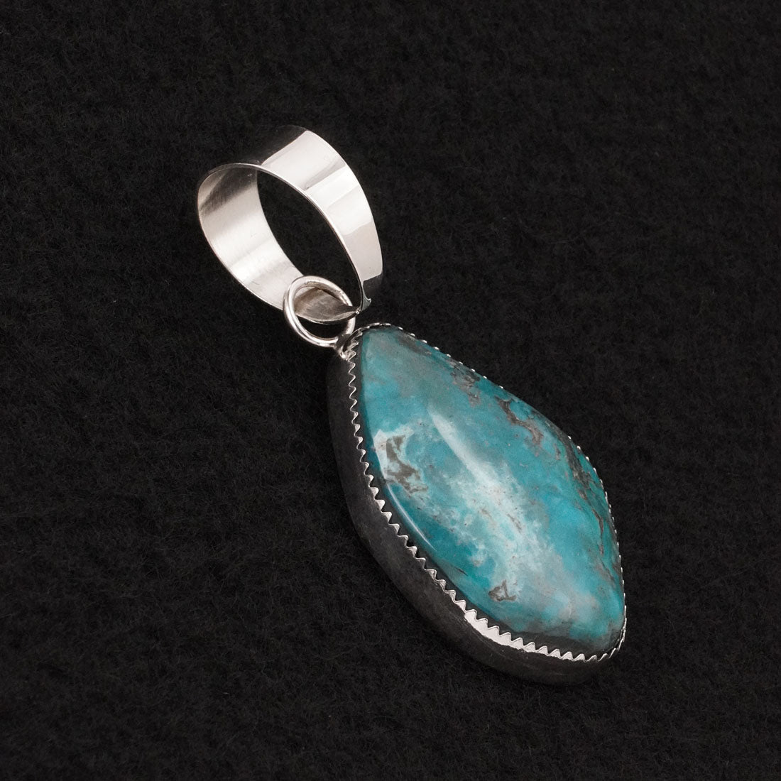 Leslie Nez Turquoise & Sterling Silver Pendant