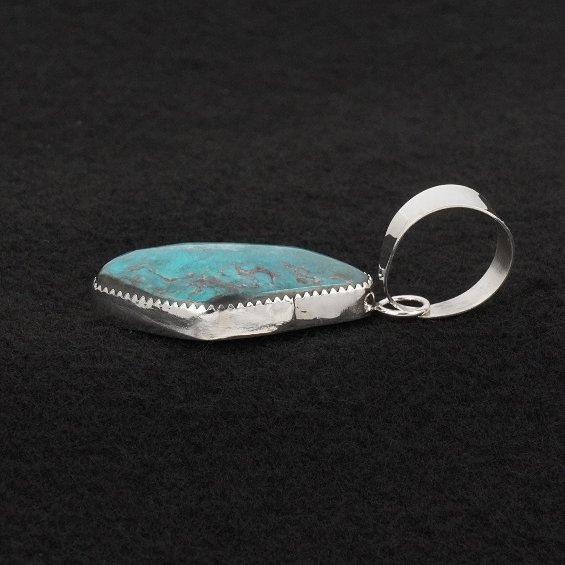 Leslie Nez Turquoise & Sterling Silver Pendant