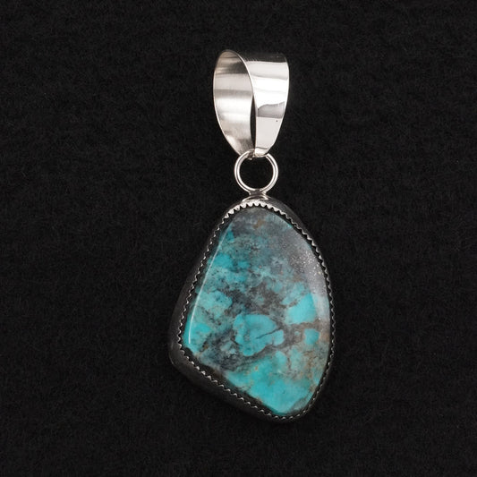 Leslie Nez Turquoise & Sterling Silver Pendant