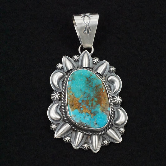 Raymond Delgarito Turquoise & Sterling Silver Pendant