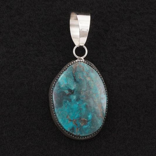 Leslie Nez Turquoise & Sterling Silver Pendant