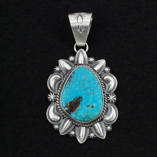 Raymond Delgarito Turquoise & Sterling Silver Pendant