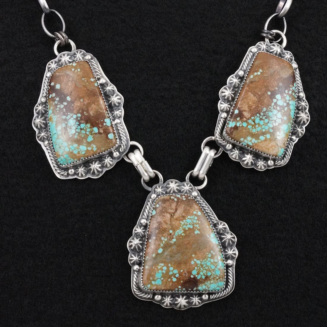 Randy Boyd Turquoise & Sterling Silver Necklace Set