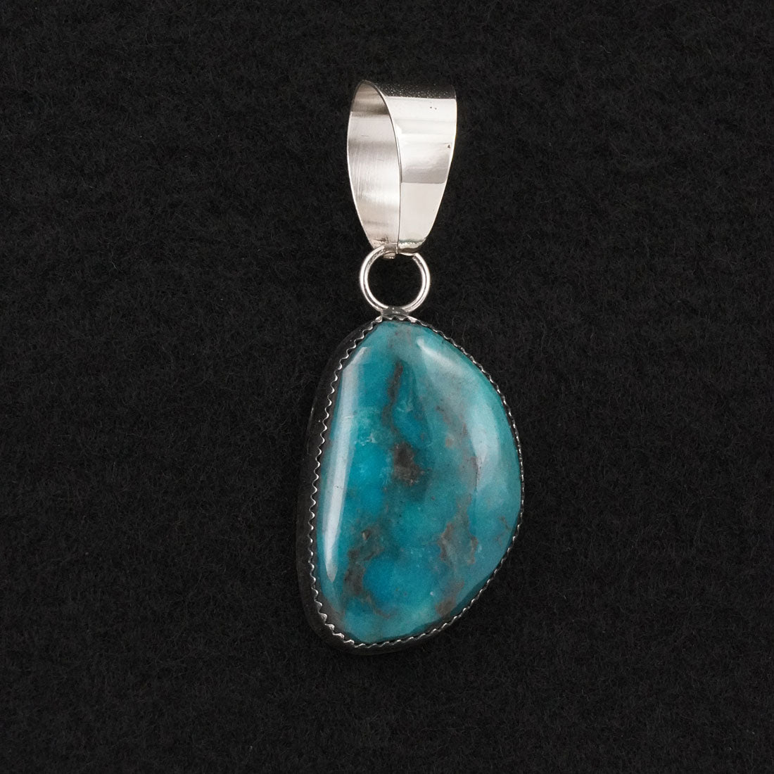 Leslie Nez Turquoise & Sterling Silver Pendant