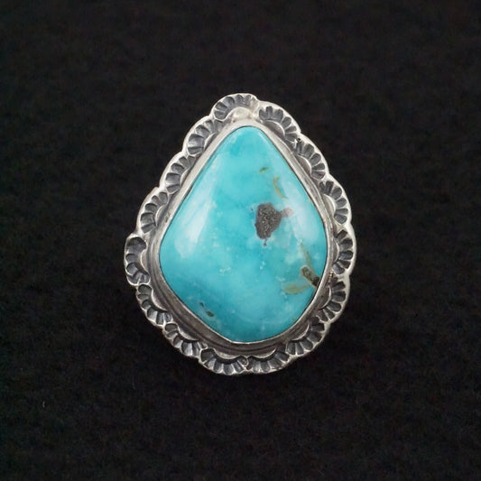 Randy Boyd Turquoise & Sterling Silver Ring Size 6.5