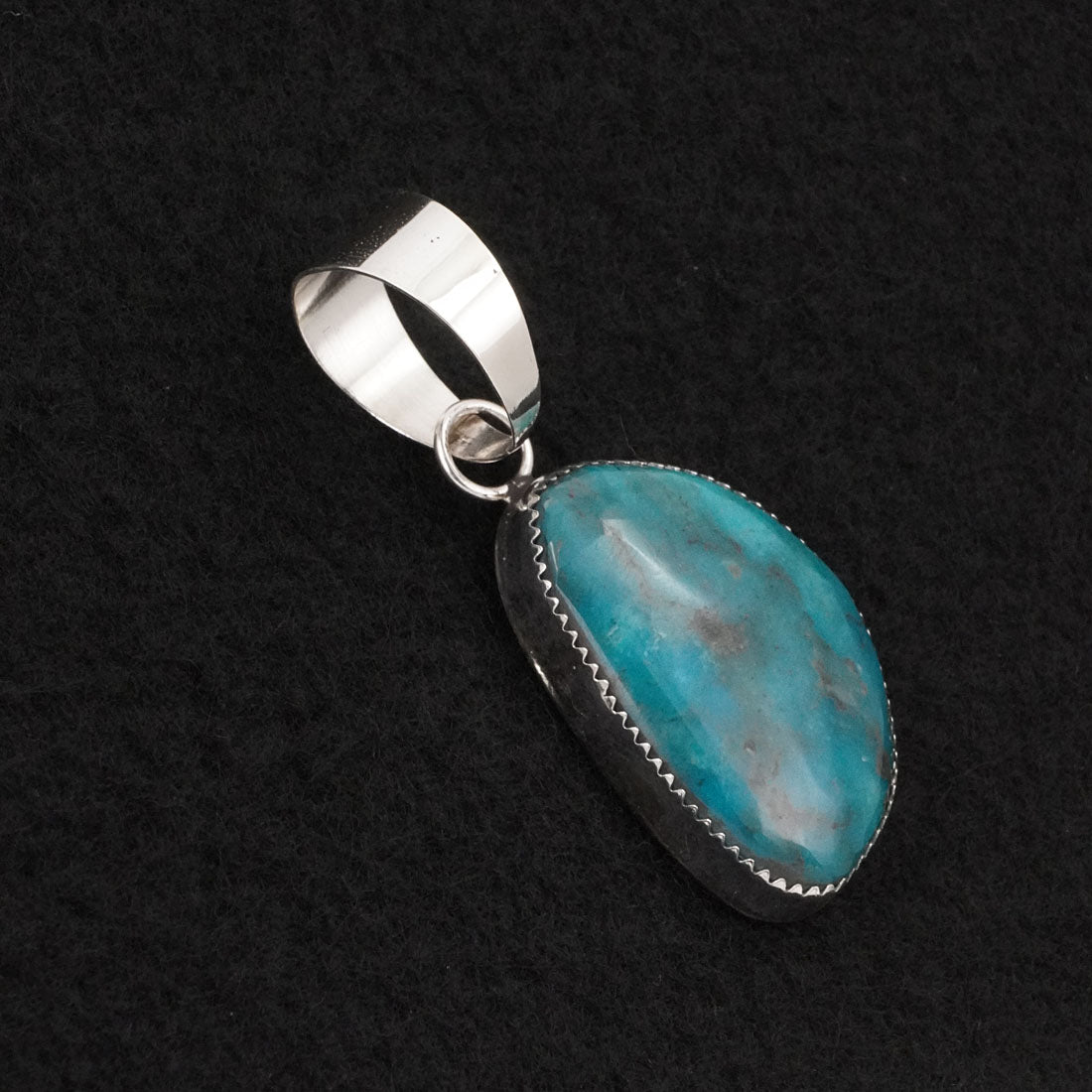 Leslie Nez Turquoise & Sterling Silver Pendant