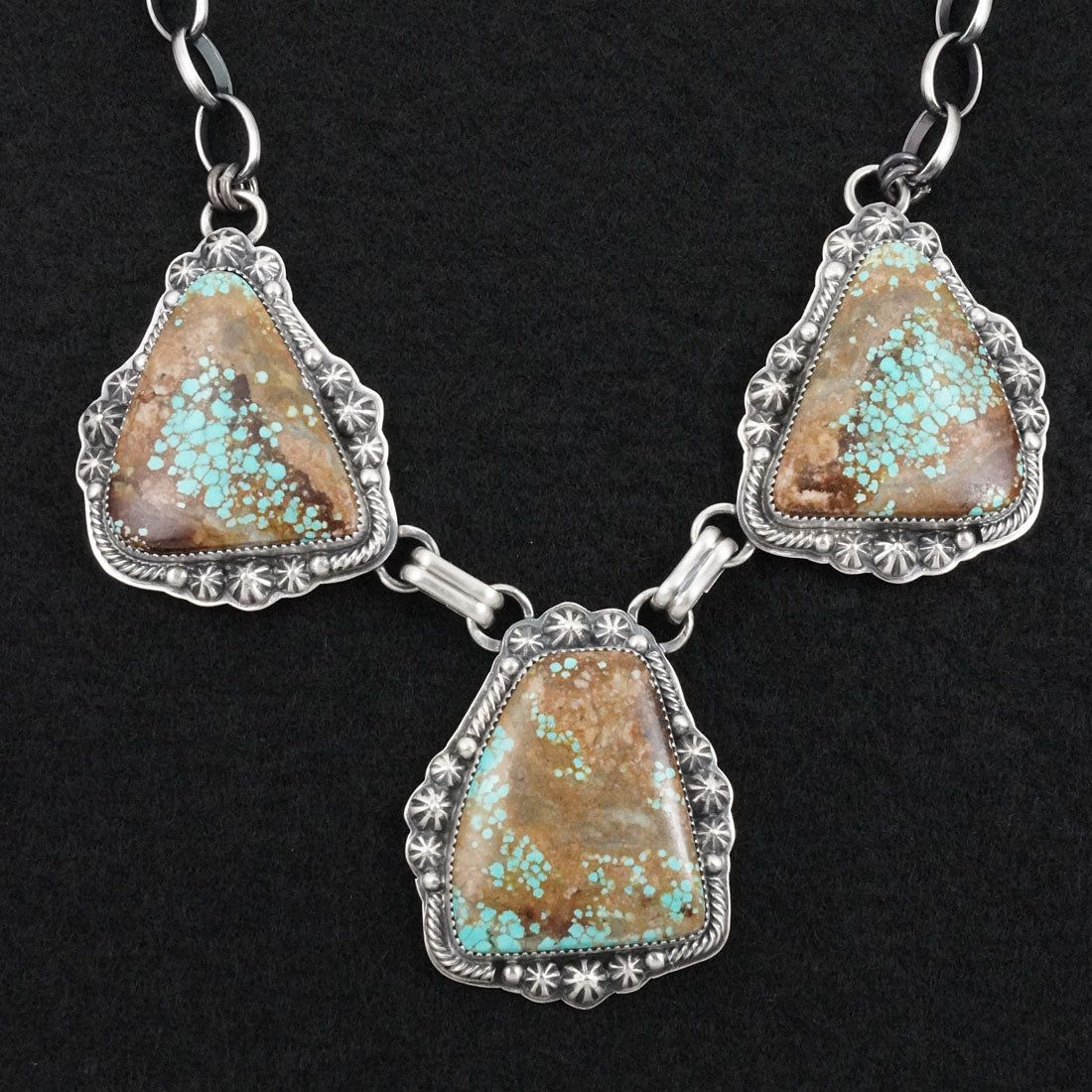 Randy Boyd Turquoise & Sterling Silver Necklace Set