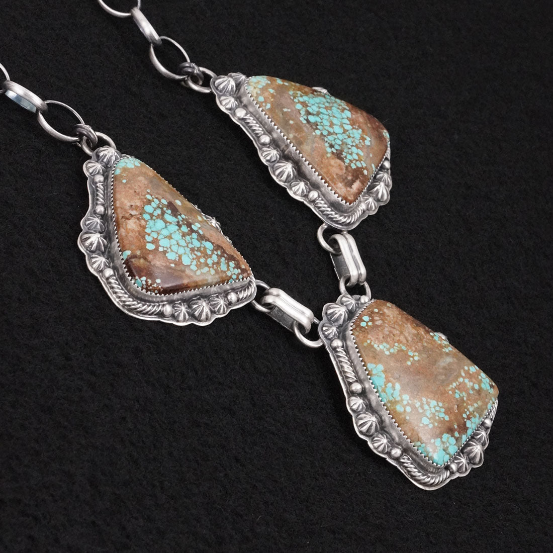 Randy Boyd Turquoise & Sterling Silver Necklace Set