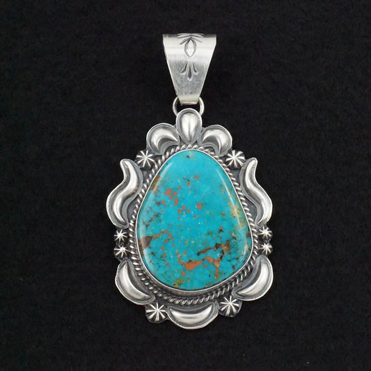 Raymond Delgarito Turquoise & Sterling Silver Pendant