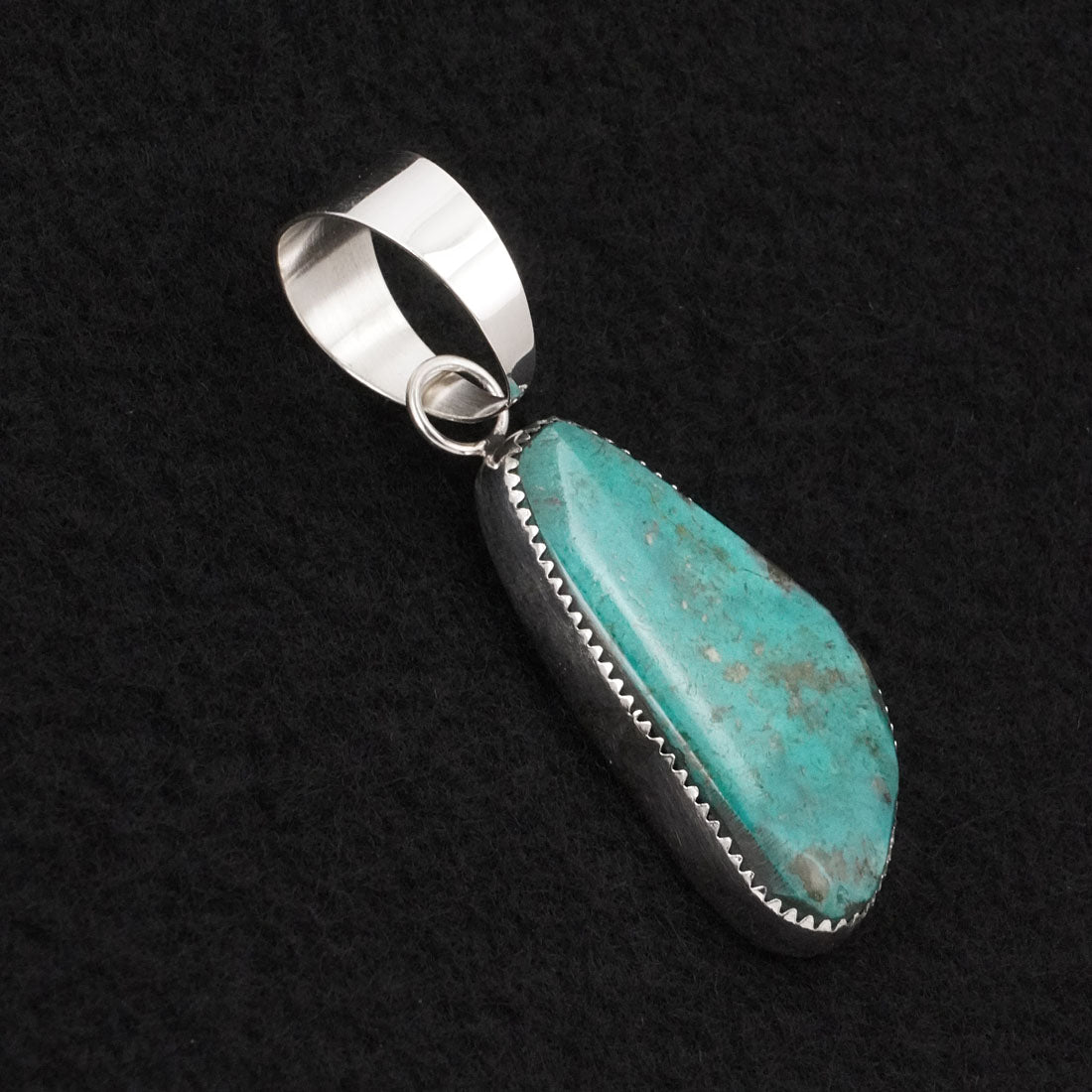 Leslie Nez Turquoise & Sterling Silver Pendant