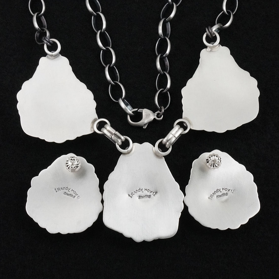 Randy Boyd Turquoise & Sterling Silver Necklace Set