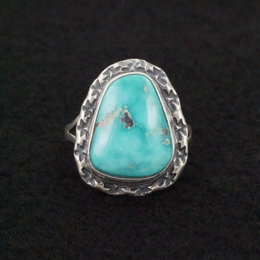 Randy Boyd Turquoise & Sterling Silver Ring Size 8.5