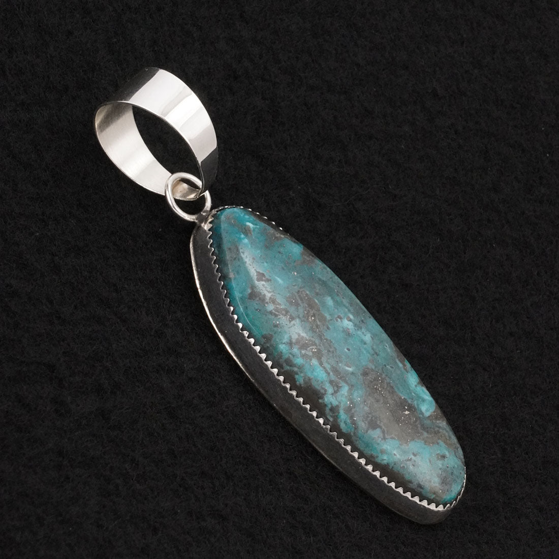 Leslie Nez Turquoise & Sterling Silver Pendant