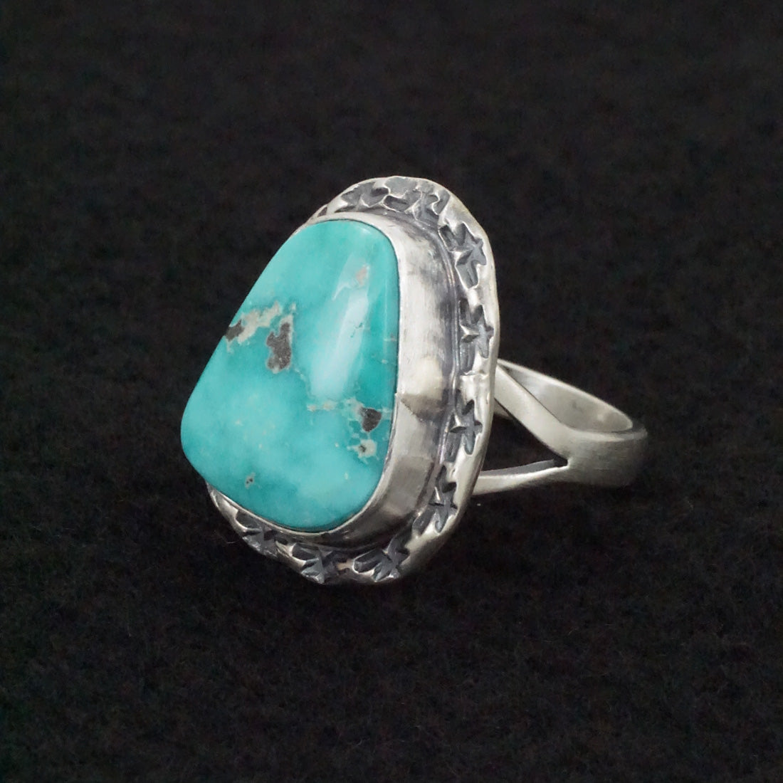 Randy Boyd Turquoise & Sterling Silver Ring Size 8.5