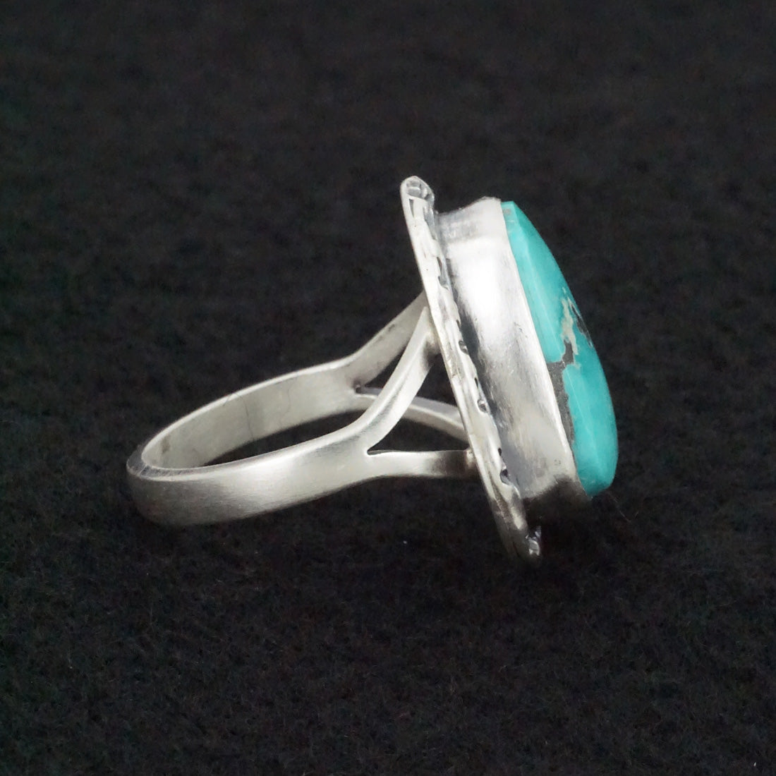 Randy Boyd Turquoise & Sterling Silver Ring Size 8.5