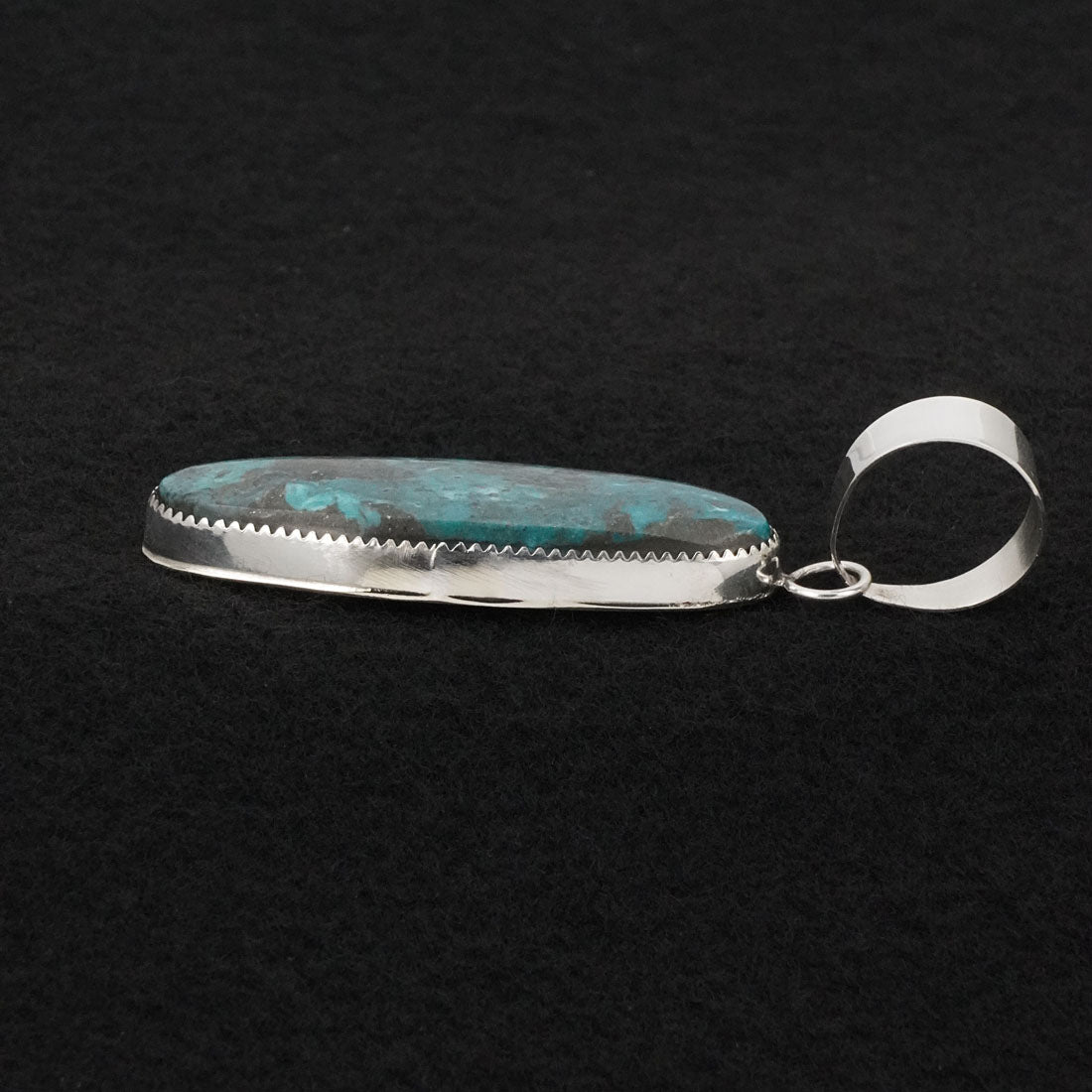 Leslie Nez Turquoise & Sterling Silver Pendant