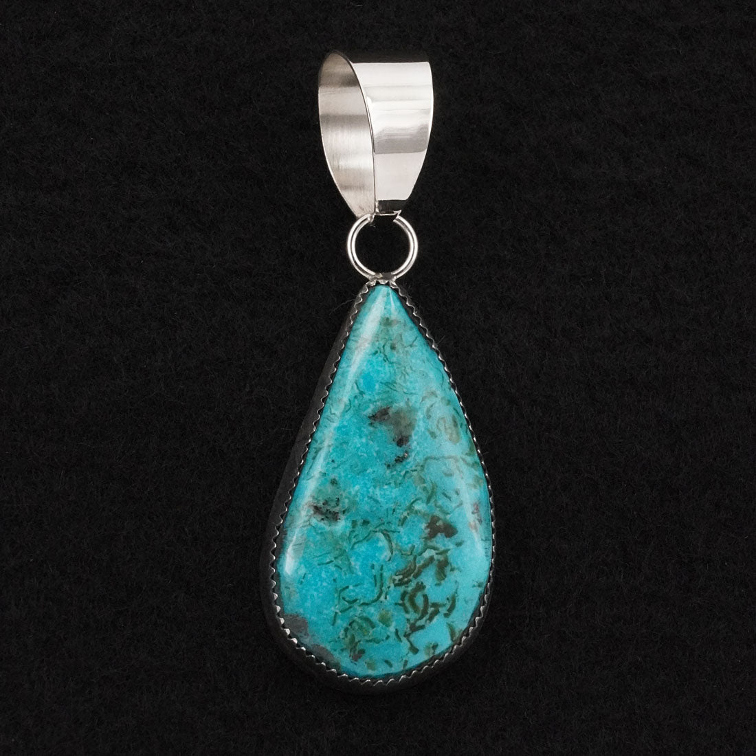 Leslie Nez Turquoise & Sterling Silver Pendant