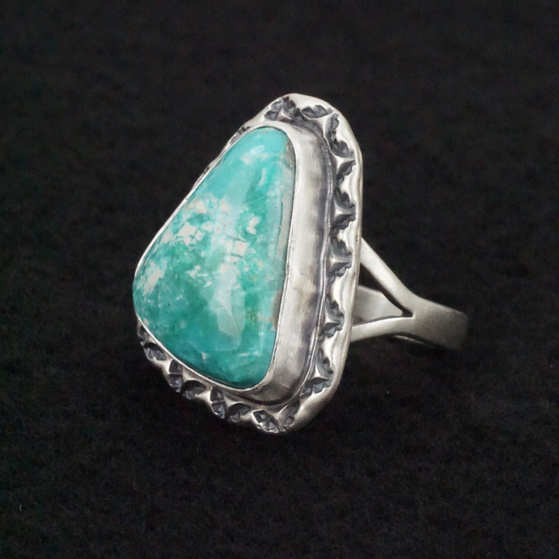 Randy Boyd Turquoise & Sterling Silver Ring Size 8.5