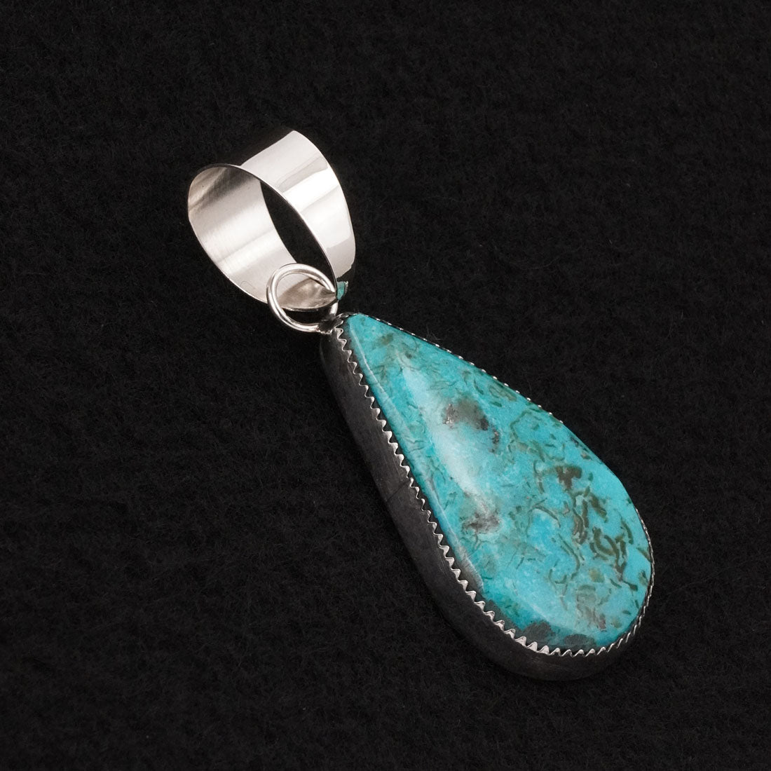 Leslie Nez Turquoise & Sterling Silver Pendant