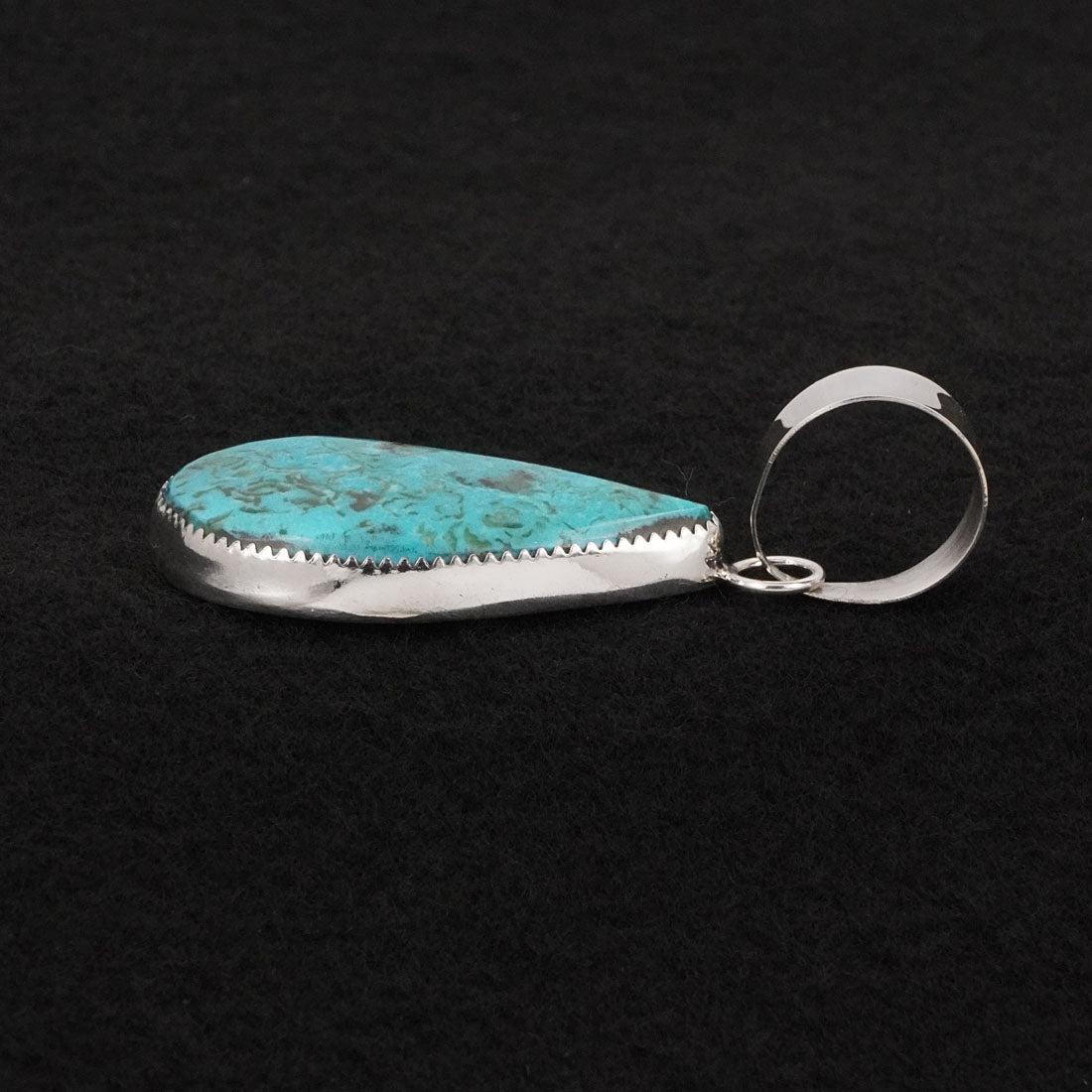Leslie Nez Turquoise & Sterling Silver Pendant