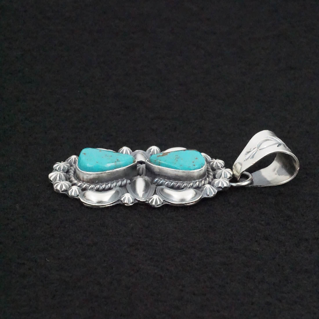 Raymond Delgarito Turquoise & Sterling Silver Pendant